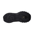 Black Fabric Chunky Sneakers
