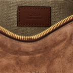 Brown Calfskin Shoulder Bag