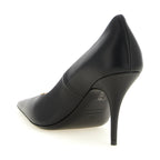 Black Calfskin High Heel Pumps