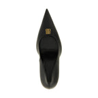 Black Calfskin High Heel Pumps