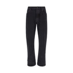 Black Cotton Relaxed Fit Jeans