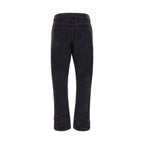 Black Cotton Relaxed Fit Jeans