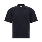 Blue Cotton Polo Shirt