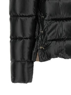 Black Polyamide Full-Length Jacket