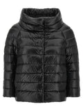 Black Polyamide Full-Length Jacket