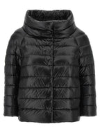 Black Polyamide Full-Length Jacket