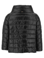Black Polyamide Full-Length Jacket