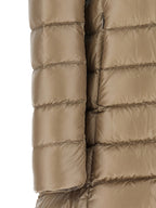 Beige Polyamide Full-Length Jacket