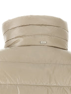 Beige Polyamide Full-Length Jacket