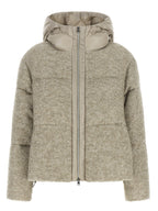 Beige Wool Full-Length Jacket