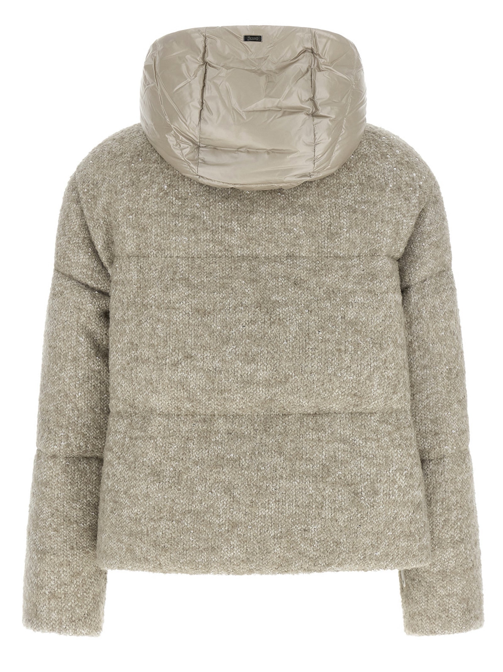 Beige Wool Full-Length Jacket