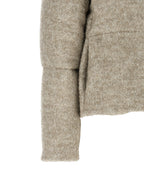 Beige Wool Full-Length Jacket