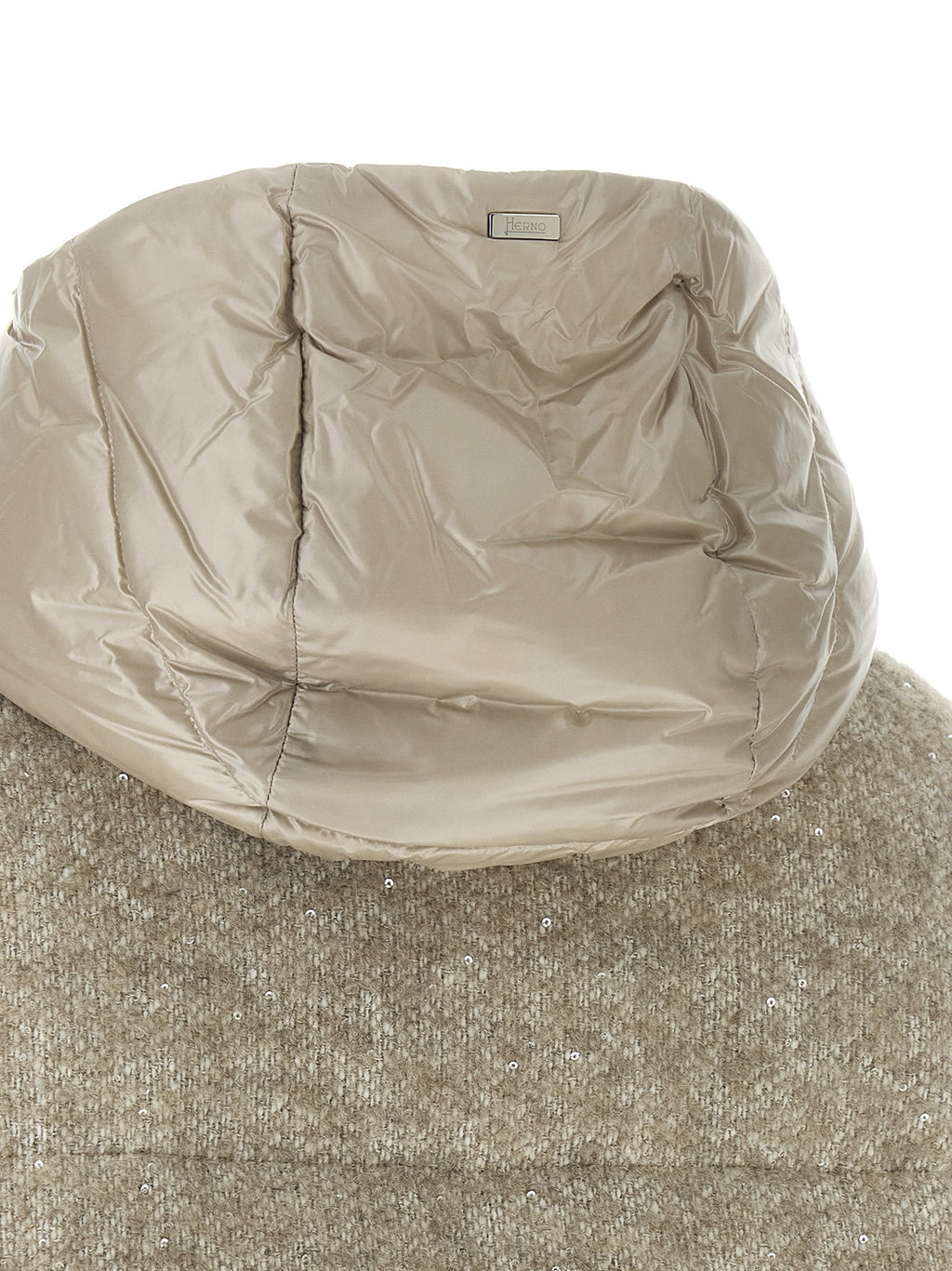 Beige Wool Full-Length Jacket