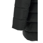 Black Polyamide Full-Length Jacket