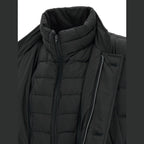 Black Polyamide Full-Length Jacket