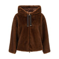 Brown Polyester Bomber