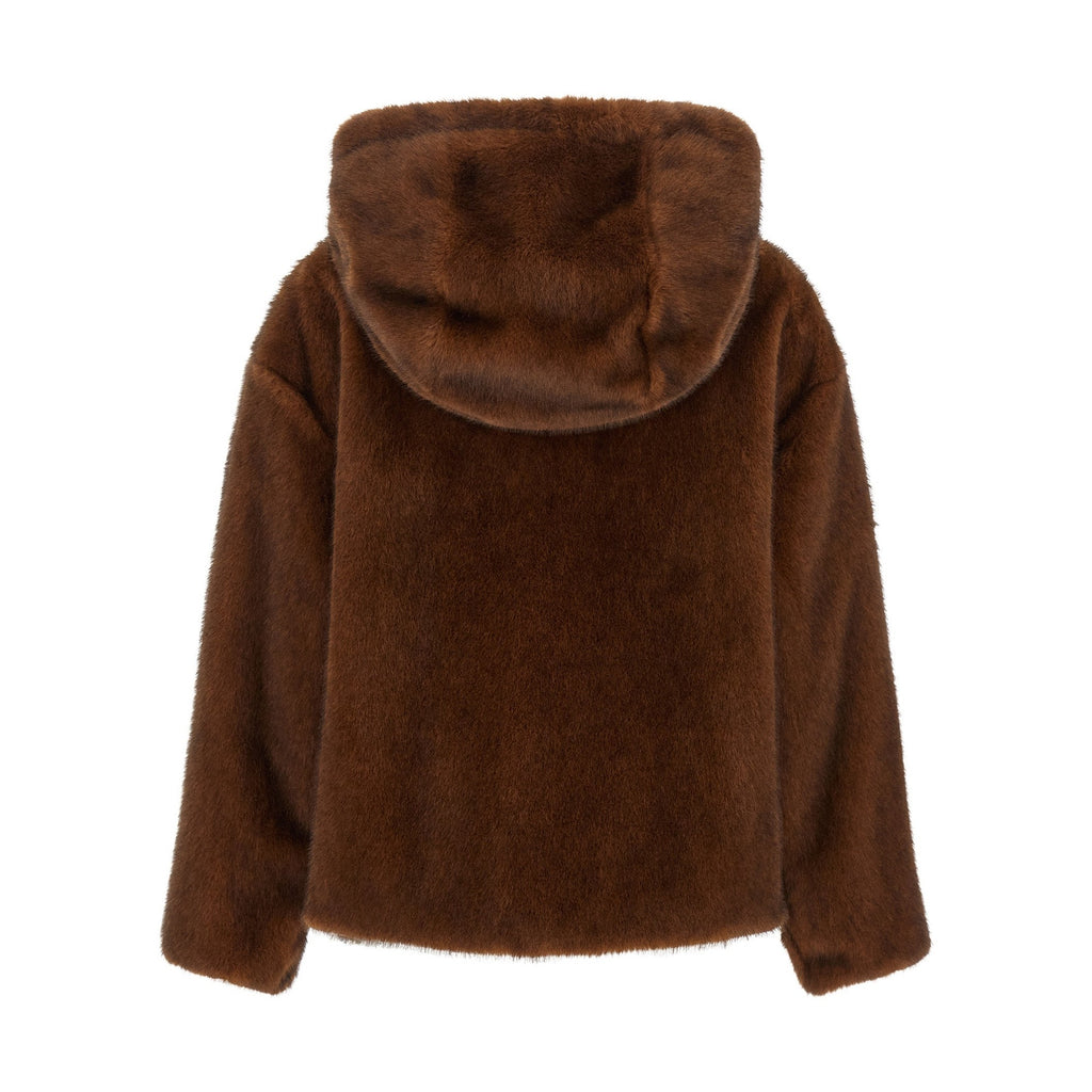 Brown Polyester Bomber