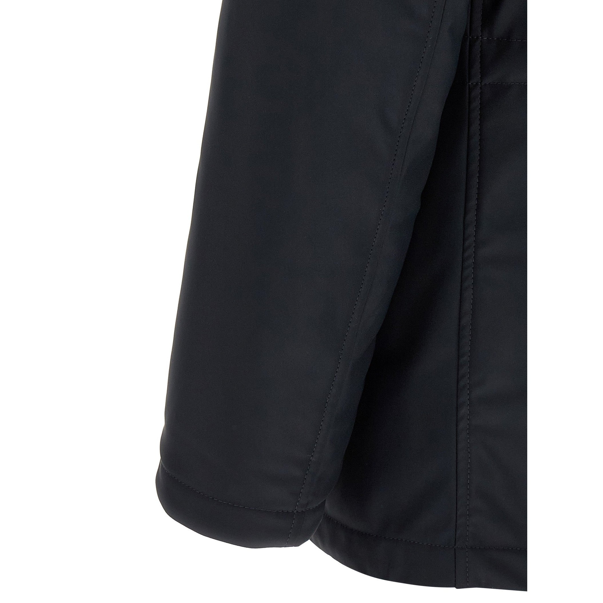 Blue Polyamide Full-Length Jacket
