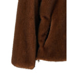 Brown Polyester Bomber