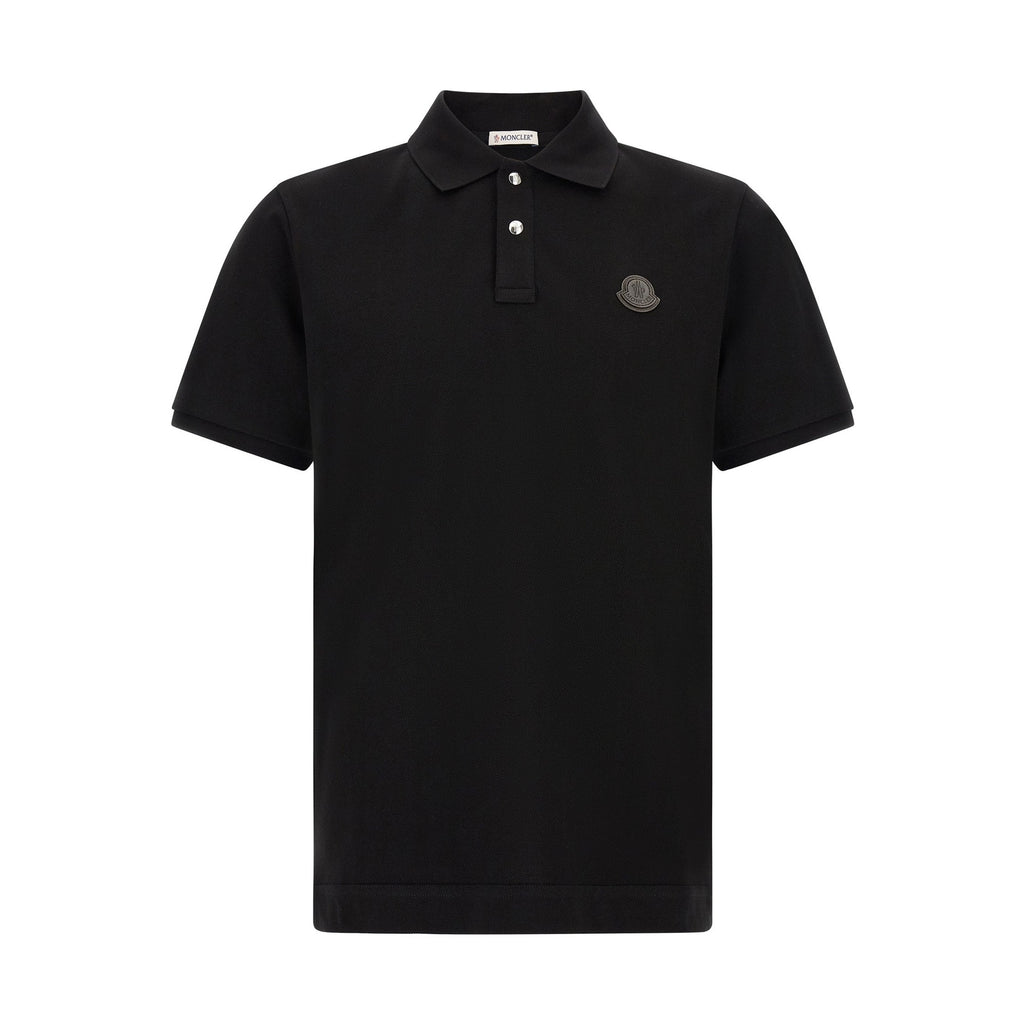 Black Leather Polo Shirt