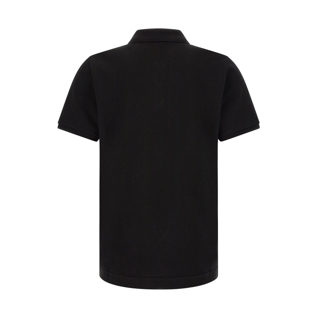 Black Leather Polo Shirt