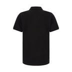 Black Leather Polo Shirt