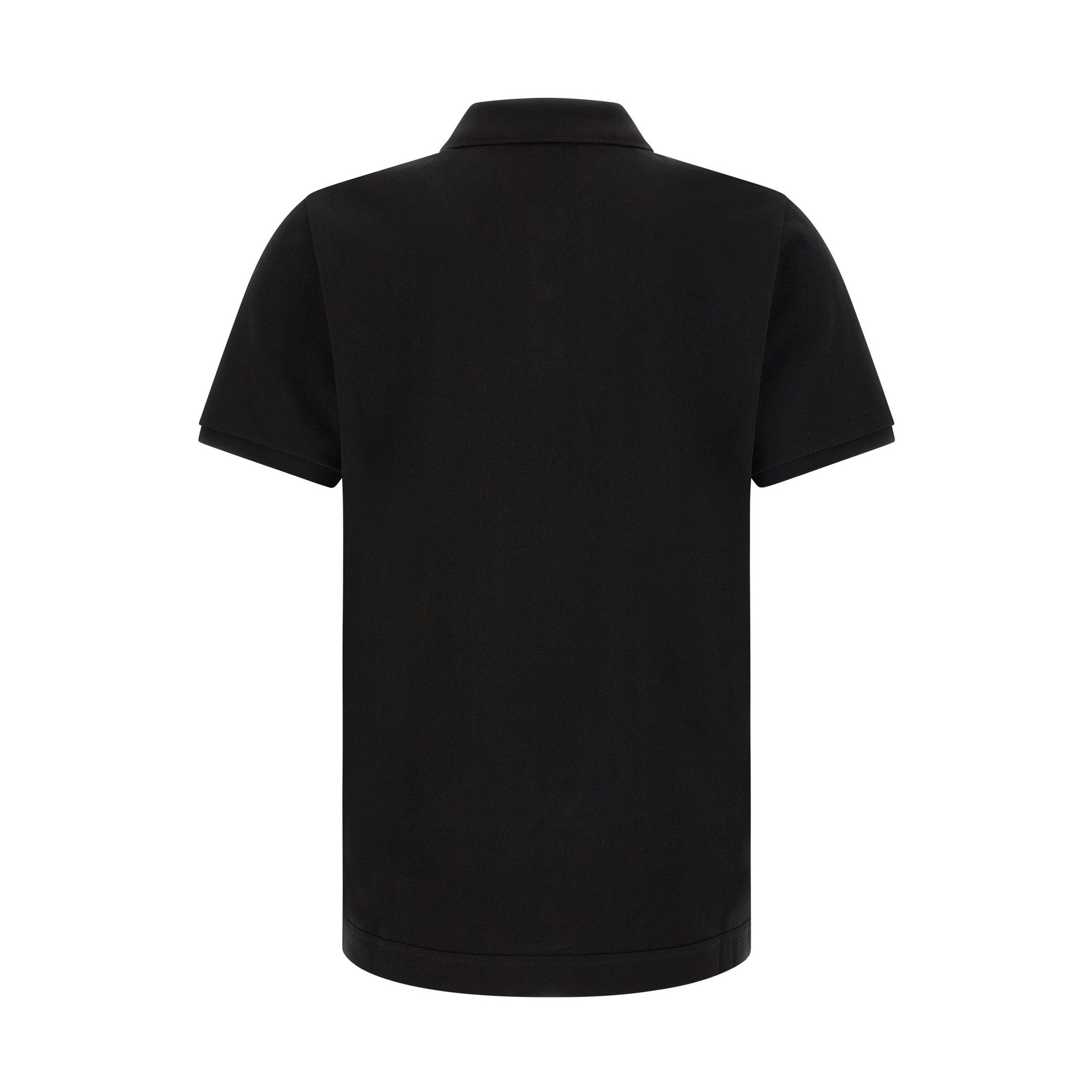 Black Leather Polo Shirt