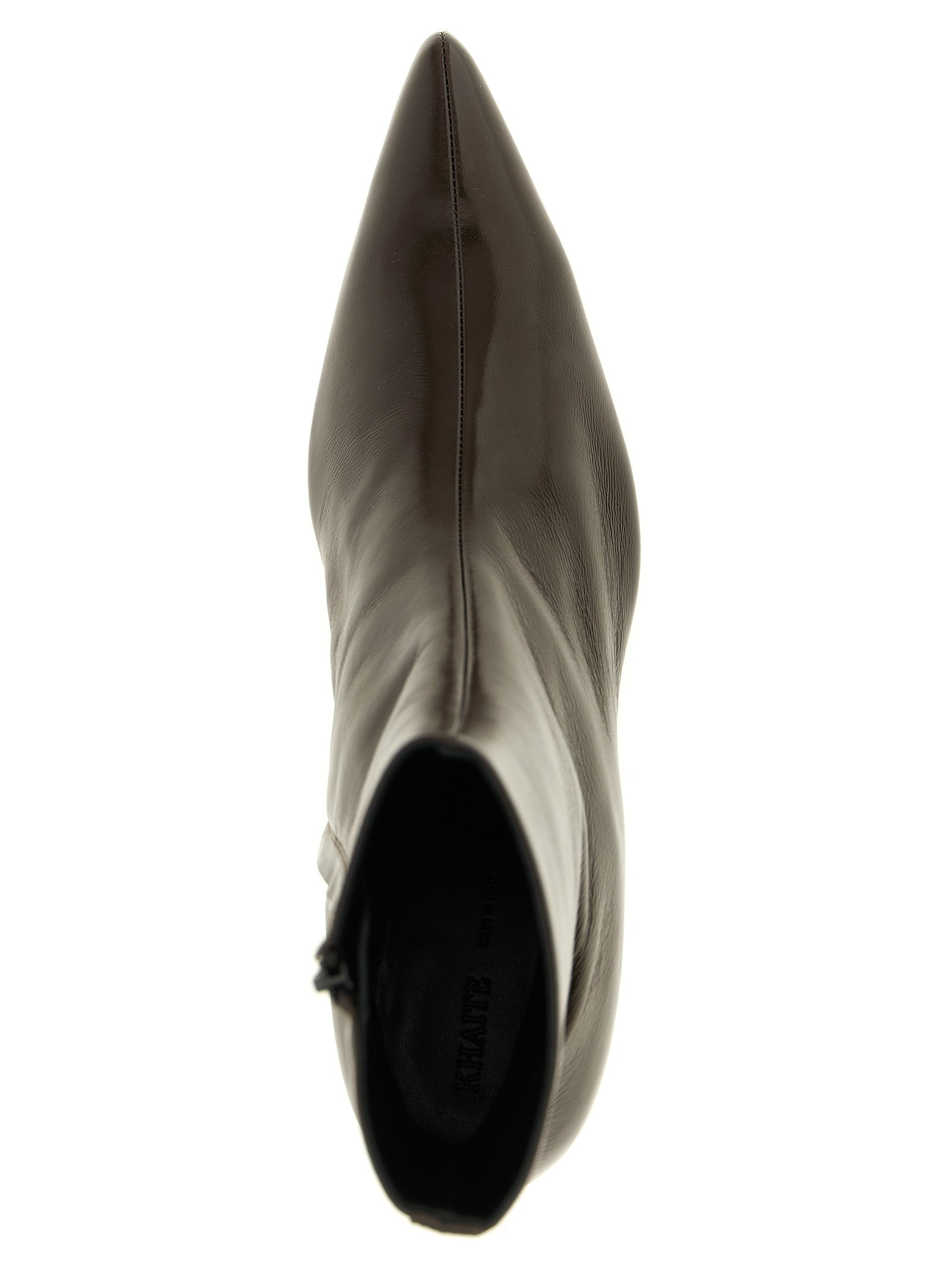 Brown Calfskin Ankle Boots