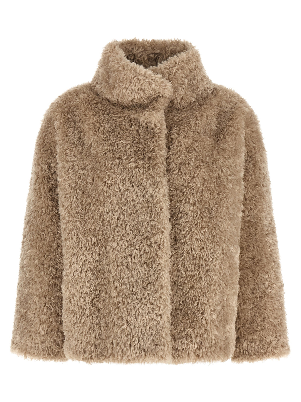 Beige Polyester Coat