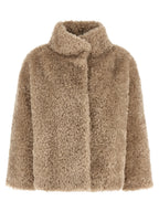 Beige Polyester Coat