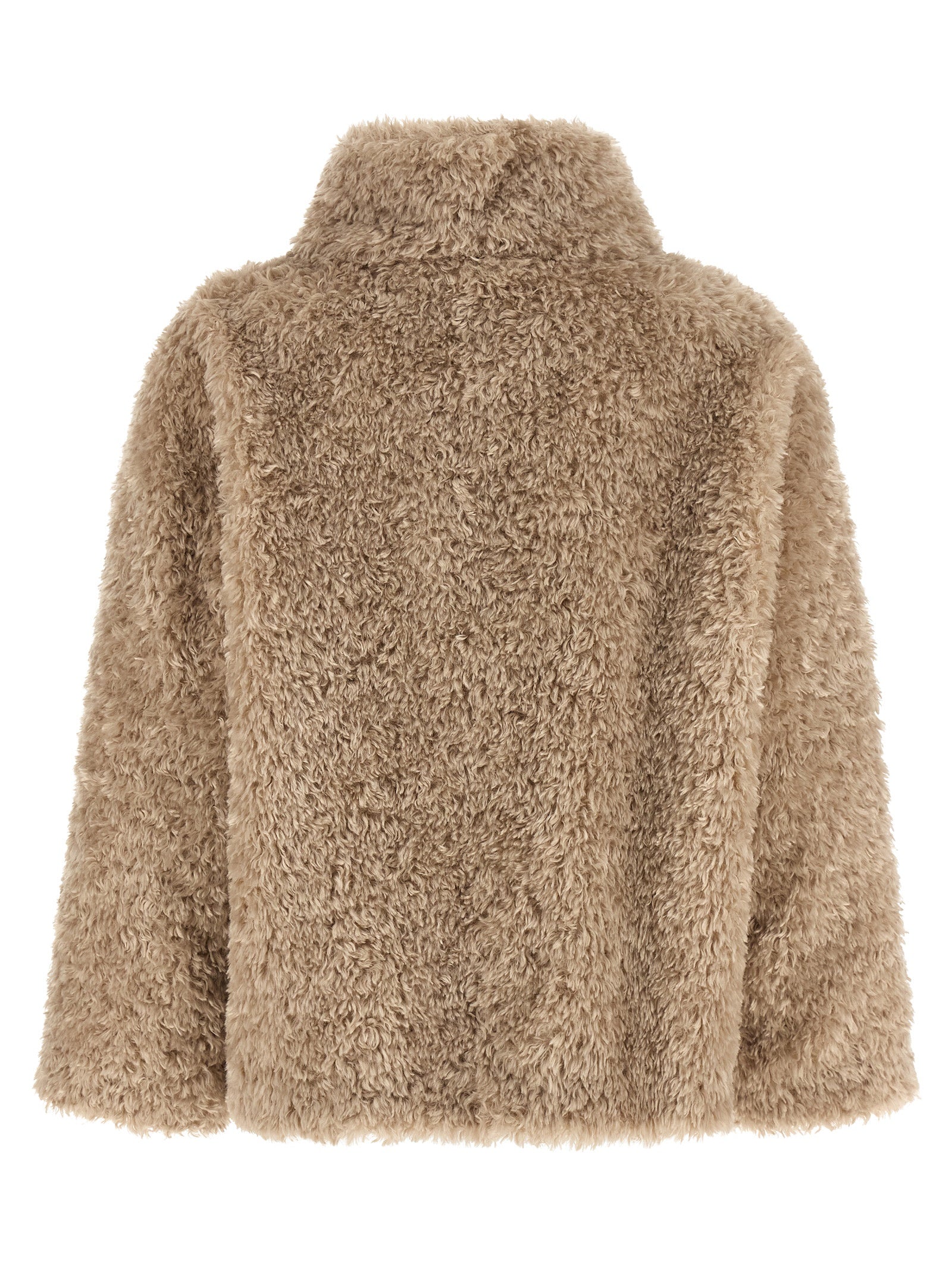 Beige Polyester Coat