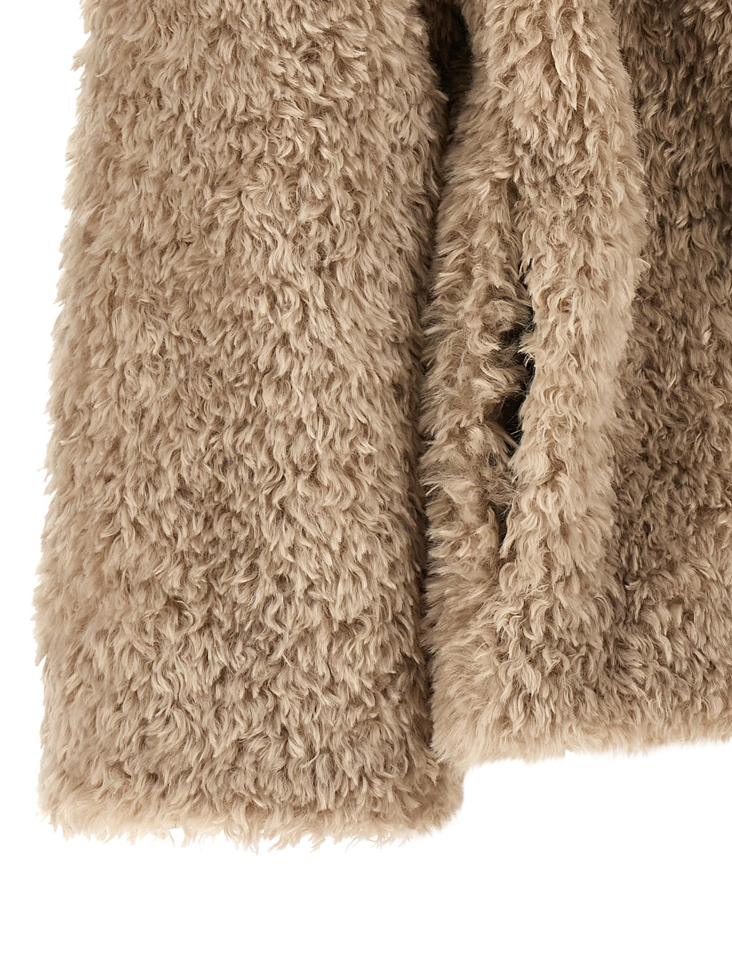 Beige Polyester Coat