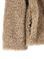 Beige Polyester Coat