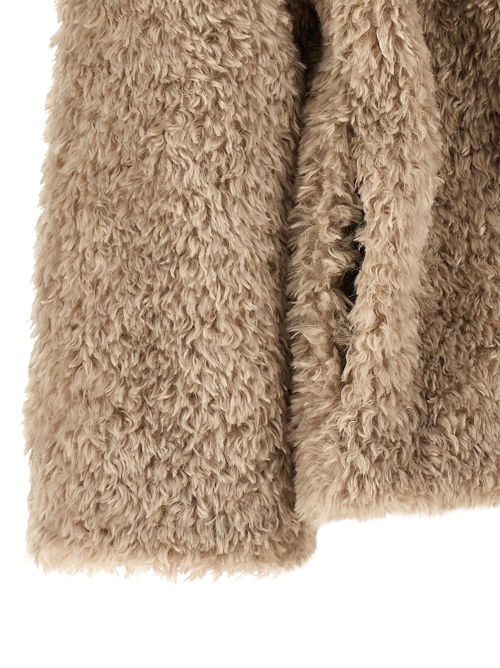 Beige Polyester Coat
