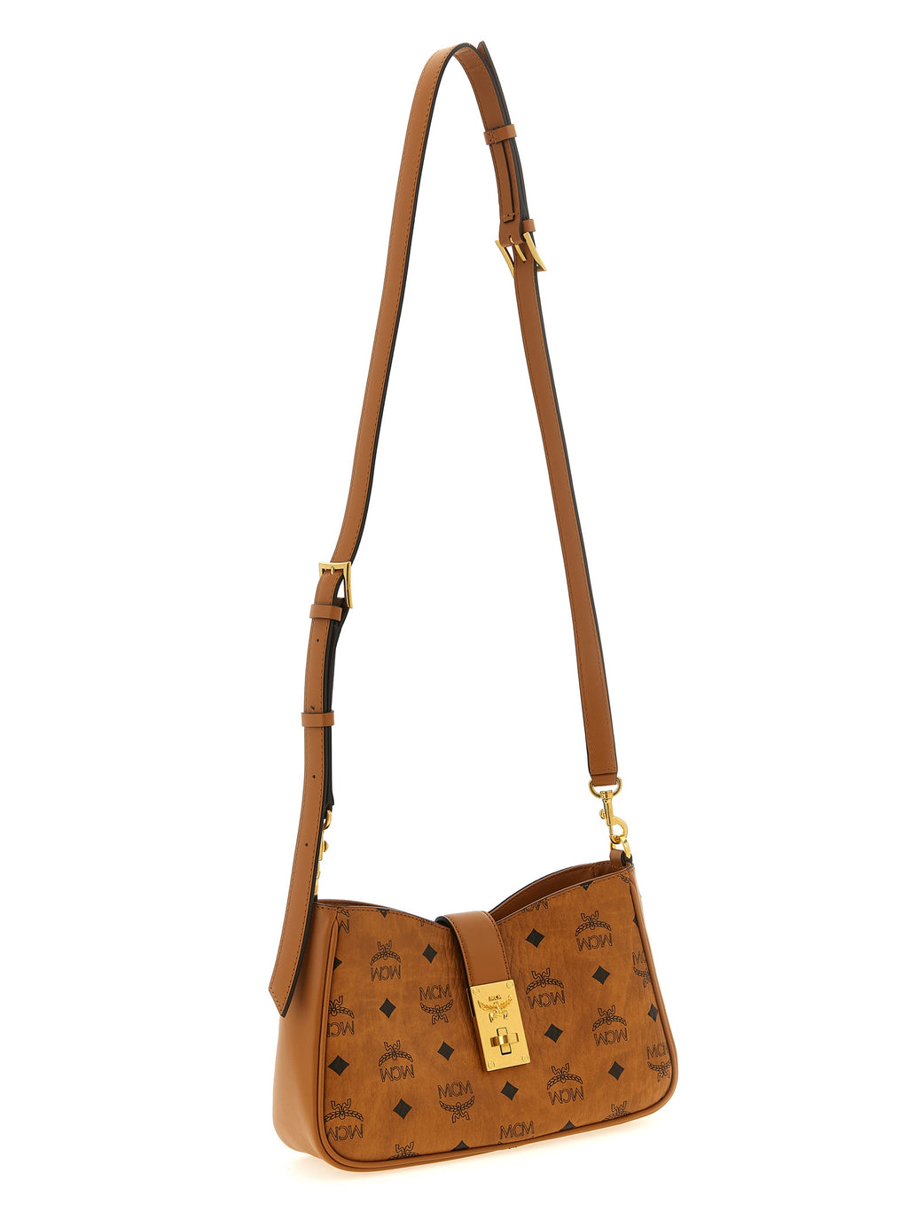 Brown Polyethylene Shoulder Bag