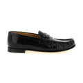 Black Calfskin Slip-On Loafers