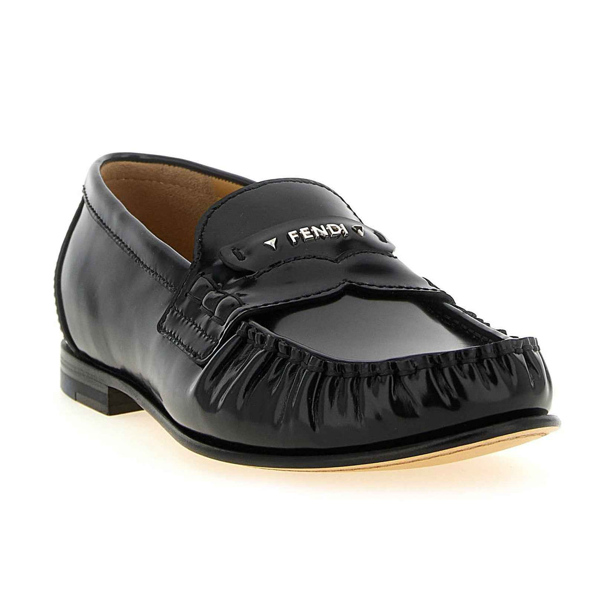 Black Calfskin Slip-On Loafers