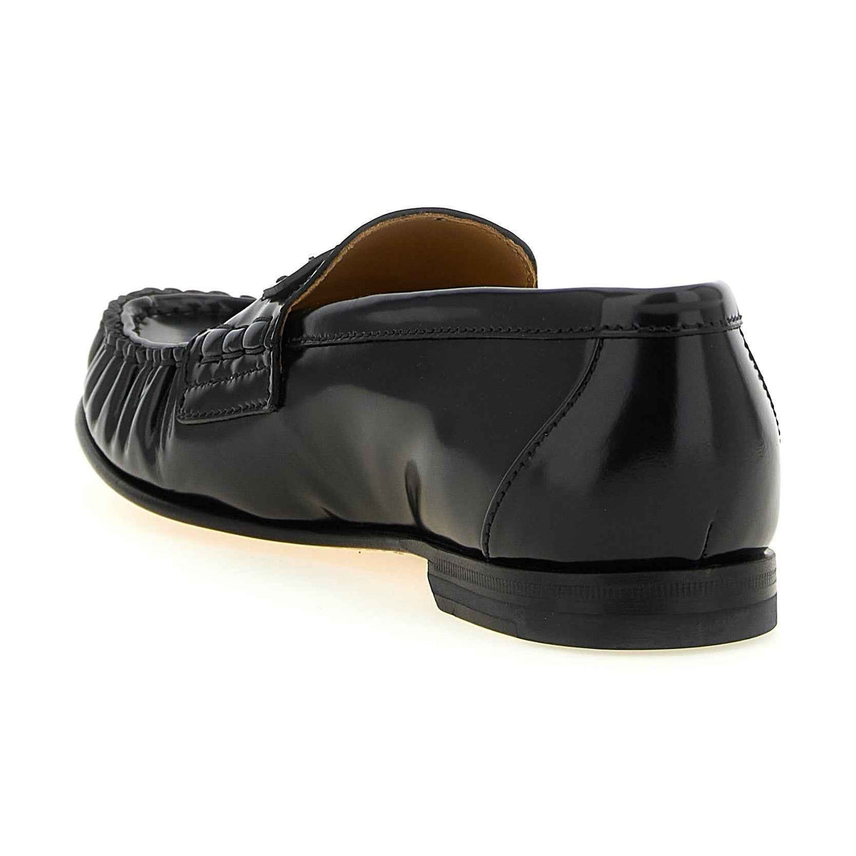 Black Calfskin Slip-On Loafers