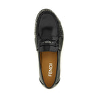 Black Calfskin Slip-On Loafers