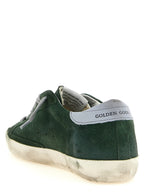 Bicolor Leather Low Top Sneakers