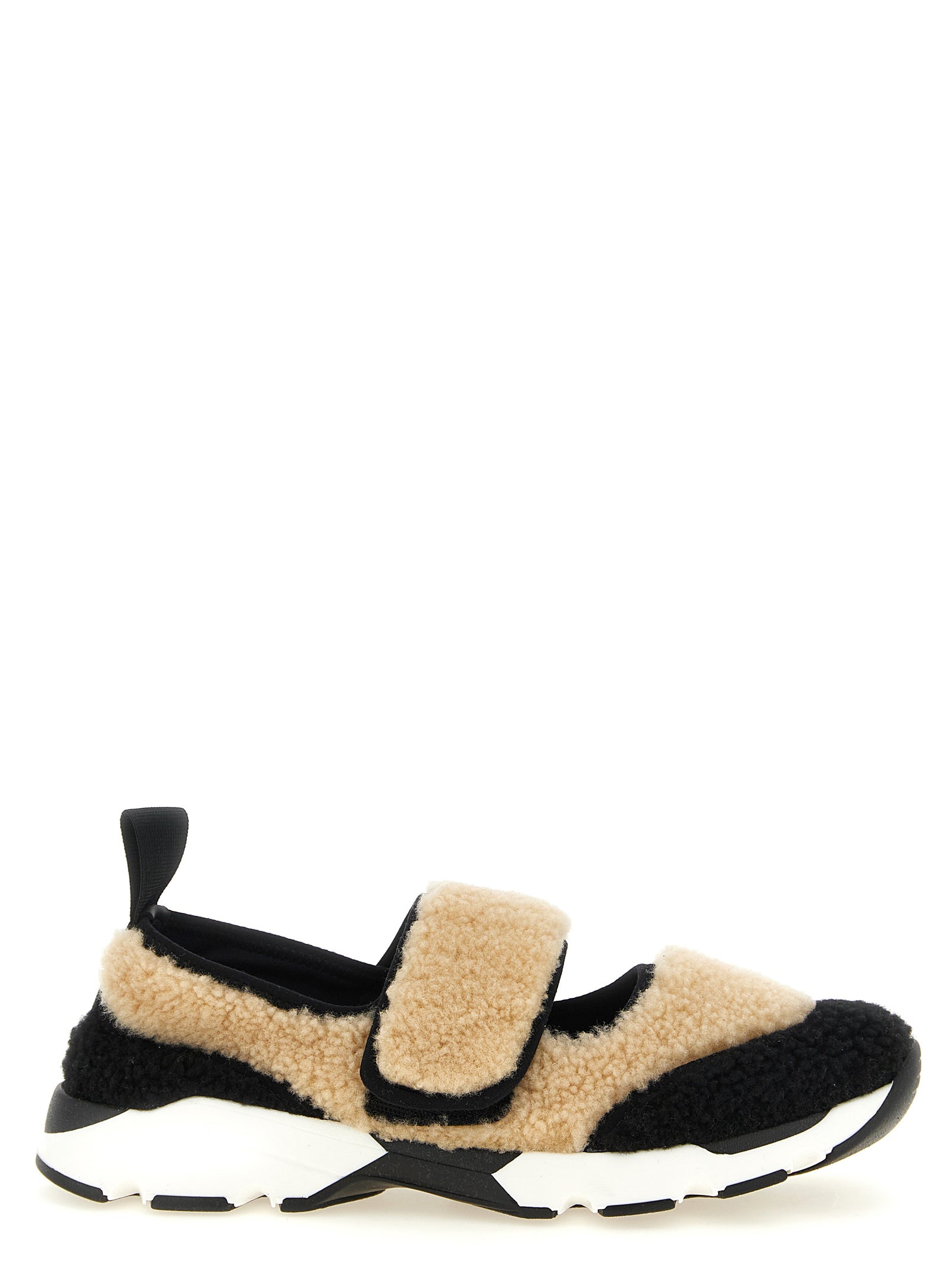 Bicolor Lamb Leather Chunky Sneakers