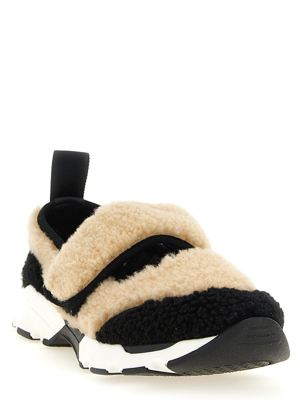 Bicolor Lamb Leather Chunky Sneakers