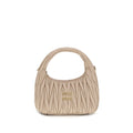 Beige Calf Leather Bos Taurus Handbag
