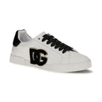 White Calf Leather Bos Taurus Low Top Sneakers