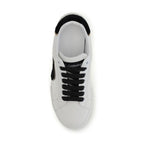 White Calf Leather Bos Taurus Low Top Sneakers