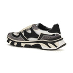 Gray Calf Leather Bos Taurus Chunky Sneakers