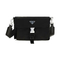 Black Recycled Polyamide Shoulder Bag