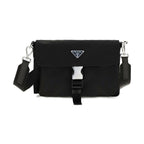 Black Recycled Polyamide Shoulder Bag