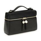Black Calf Leather Bos Taurus Handbag
