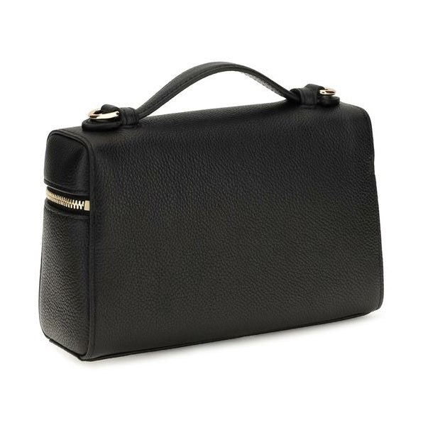 Black Calf Leather Bos Taurus Handbag